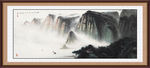 中式艺术山水字画装饰画