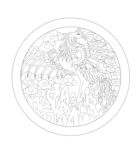 圆形凤纹