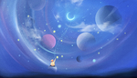梦幻星空插画