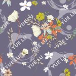 无缝拼接花草图案