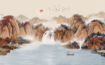 聚财风水画