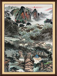 巨幅山水画