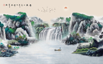 聚财风水画