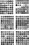 家纹 花纹矢量图