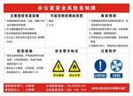 办公室安全风险告知牌