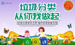 卡通可爱垃圾分类海报