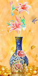 花瓶大气装饰画