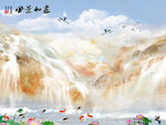 风景画背景墙