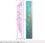 蝙蝠拉空佛龛祥云侧板精雕浮雕