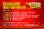 红色招聘广告开业招聘广告
