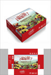 新鲜葡萄包装箱包装礼盒设计