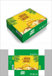 美味香蕉包装箱包装礼盒设计