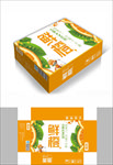 鲜橙包装箱包装礼盒设计