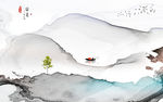 新中式水墨 山水 TIF分层