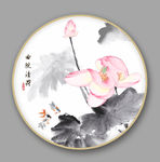荷花装饰画