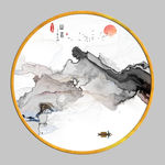 高级山水画 TIF分层画
