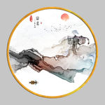 高档山水画 TIF分层画