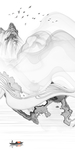 水墨画 TIF分层画
