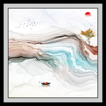 装饰画意境 山水 TIF分层