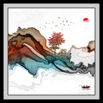 创意手绘线条画 TIF分层画