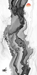 灰色简约线条画 TIF分层画