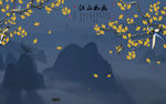 花鸟山水画 TIF分层 中国风