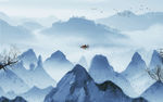 中国风 高档山水画 TIF分层