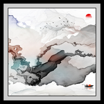 中式 简约线条画 TIF分层画