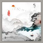 高档简约线条画 TIF分层画