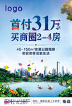 商业洋房地产海报