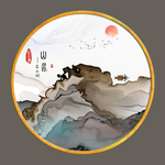 圆形奢华线条墙画 TIF分层