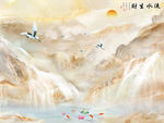 高档 电视石纹背景 TIF分层