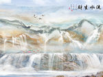 高档 石材背景墙 TIF分层画