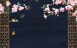 花鸟 中式 山水画 TIF分层