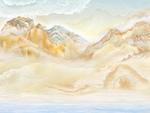 新中式石纹背景画 TIF合层画