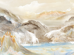 高档石纹装饰画 TIF合层画