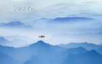 中国风现代山水画 TIF分层