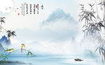 中式现代山水画 TIF分层