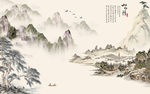 国画意境水墨画 TIF分层画