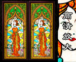 欧式教堂玻璃彩色花窗