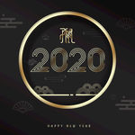 金色2020子鼠年