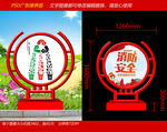 户外立式圆形广告牌
