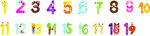 1-19 数字