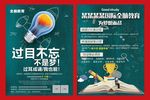 全脑潜能开发教育海报右脑宣传单