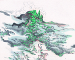 新中式山水壁画