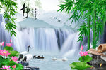 山水画背景墙