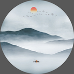 抽象水墨画 原创抽象水墨山水画