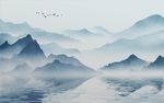 水墨山水电视背景墙