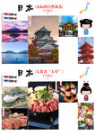 日本旅游海报  日本DM单