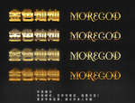 金色字